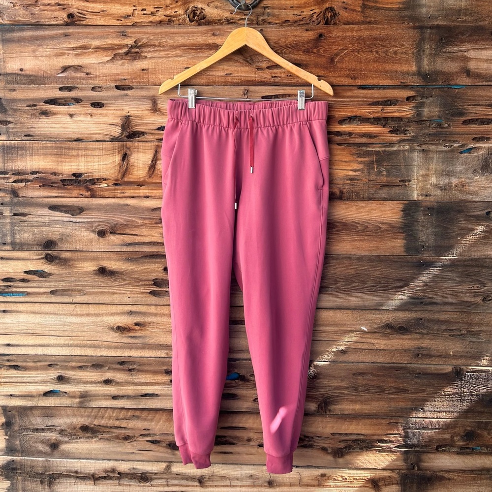 LULULEMON | Mauve Pink Jogger Pants W/ Drawstring Waist 8